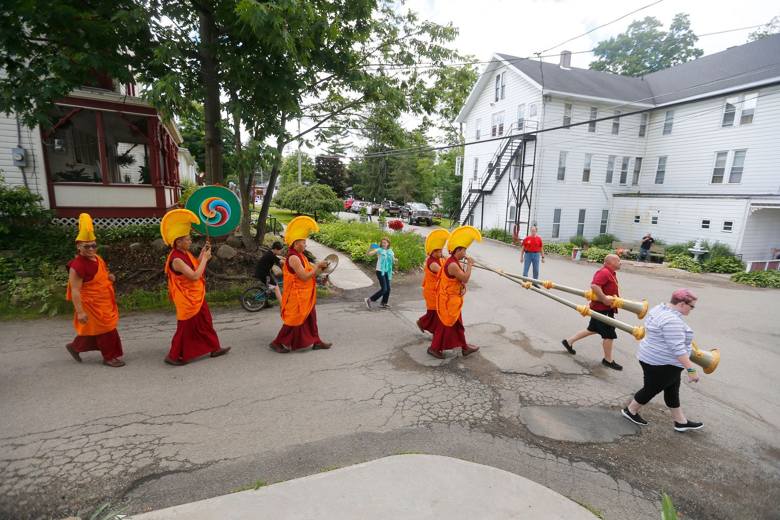 Painstakingly created, then swept away: Tibetan monks' sand mandala at Lily Dale